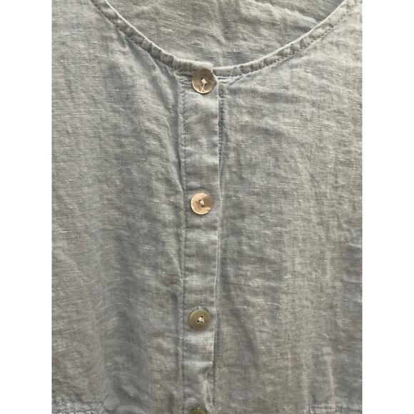 Sigrid Olsen, 100% Linen Blue Blouse, Women’s Size S - Picture 2 of 6